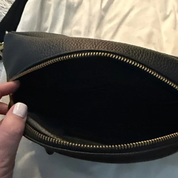 Black Leather Crossbody Bag